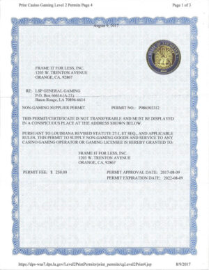 Louisiana Gaming Certification